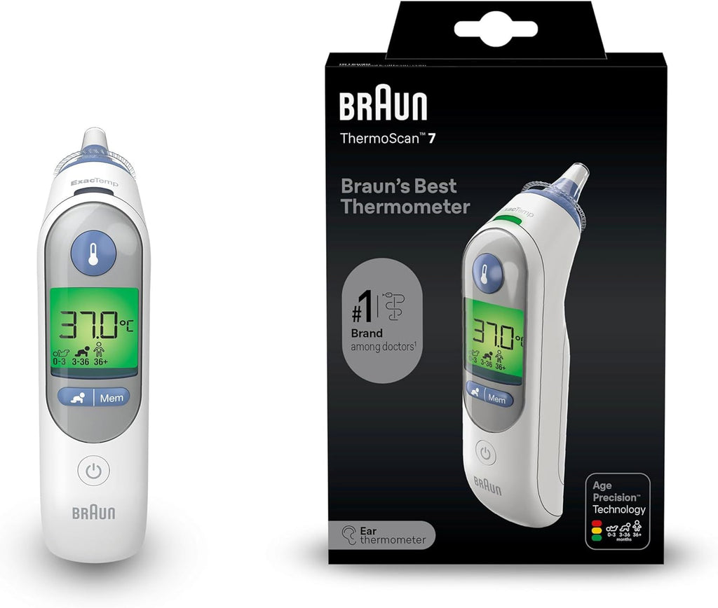 Braun ThermoScan 7 IRT6520 Thermometer with ThermoScan Lens Filters

