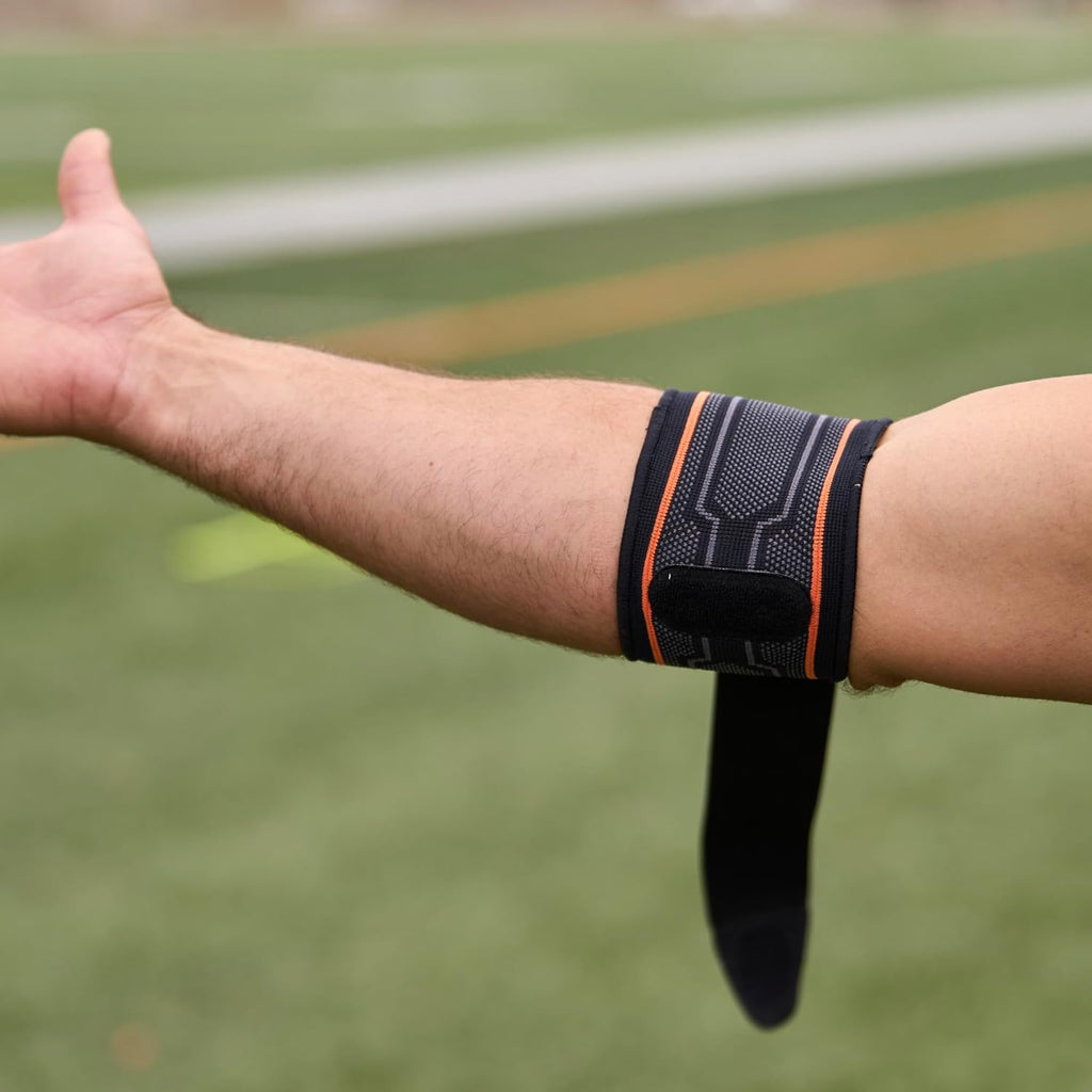 Shock Doctor Compression Elbow Sleeve with Gel Support Strap

