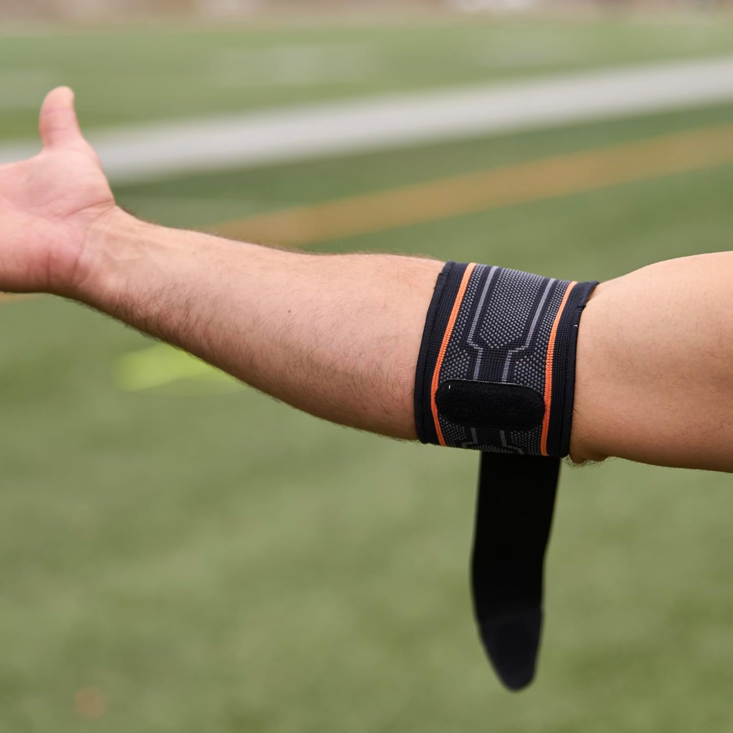 Shock Doctor Compression Elbow Sleeve with Gel Support Strap

