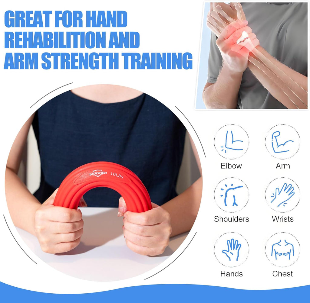 DICYWUDI Flex Therapy Bar Grip Strength Trainer for Wrist and Forearm Pain

