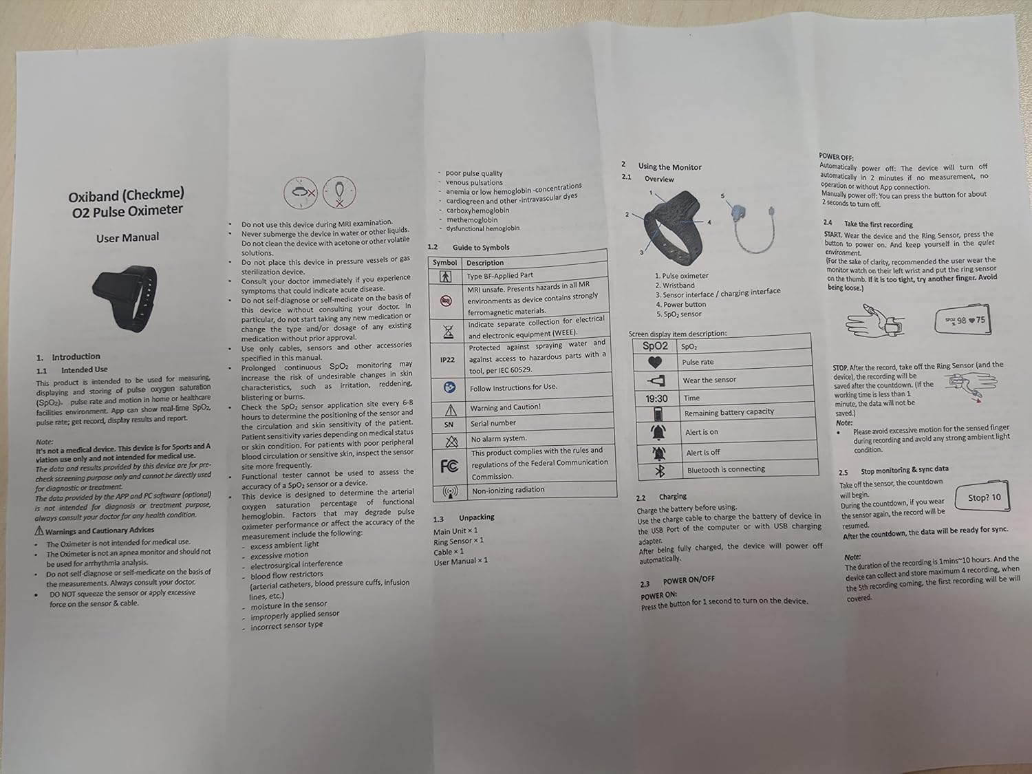 Wellue Wrist Pulse Oximeter with Bluetooth, Rechargeable SPO2 Monitor, Audio Alerts


