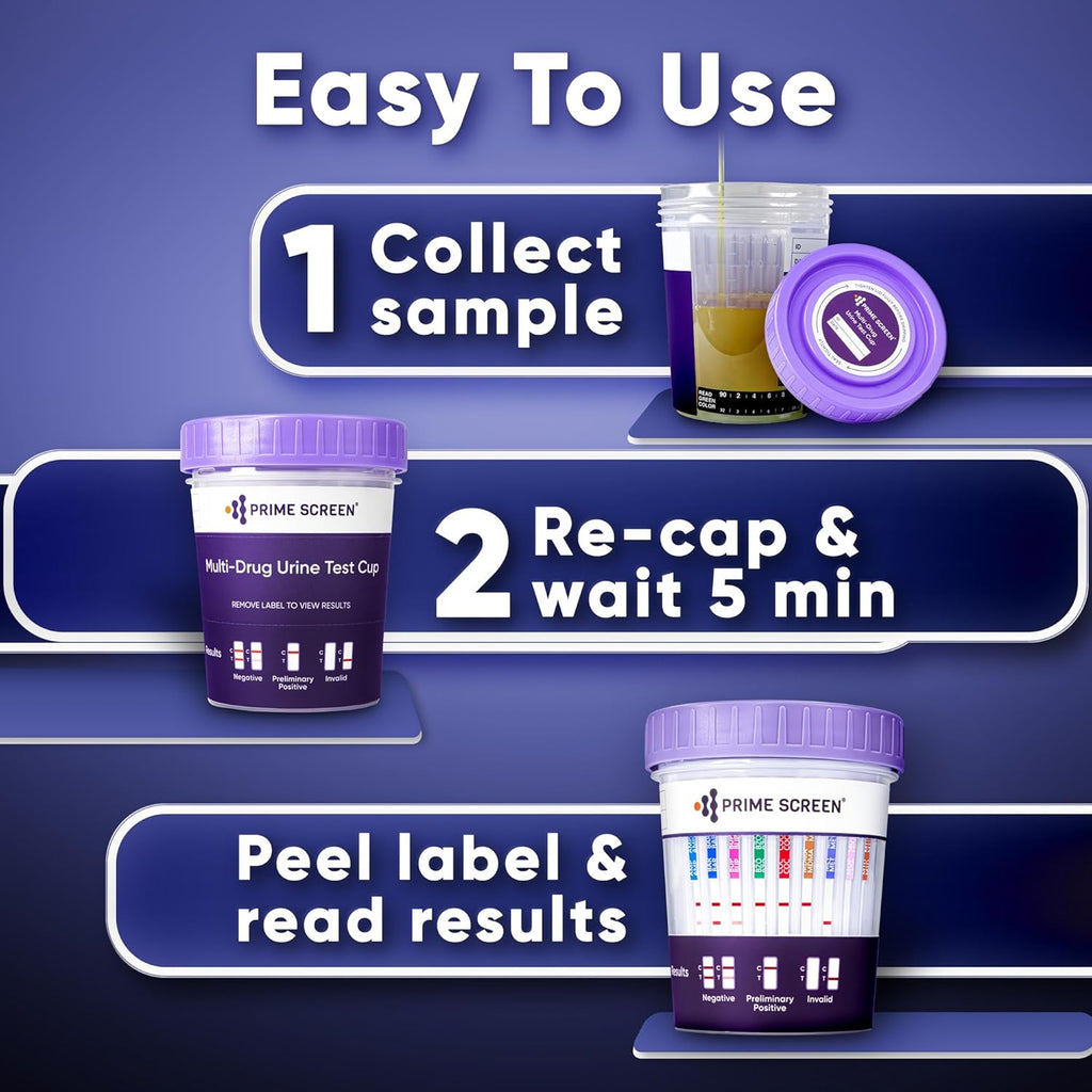 Prime Screen 14 Panel Urine Drug Test Cup for Instant Drug Screening

