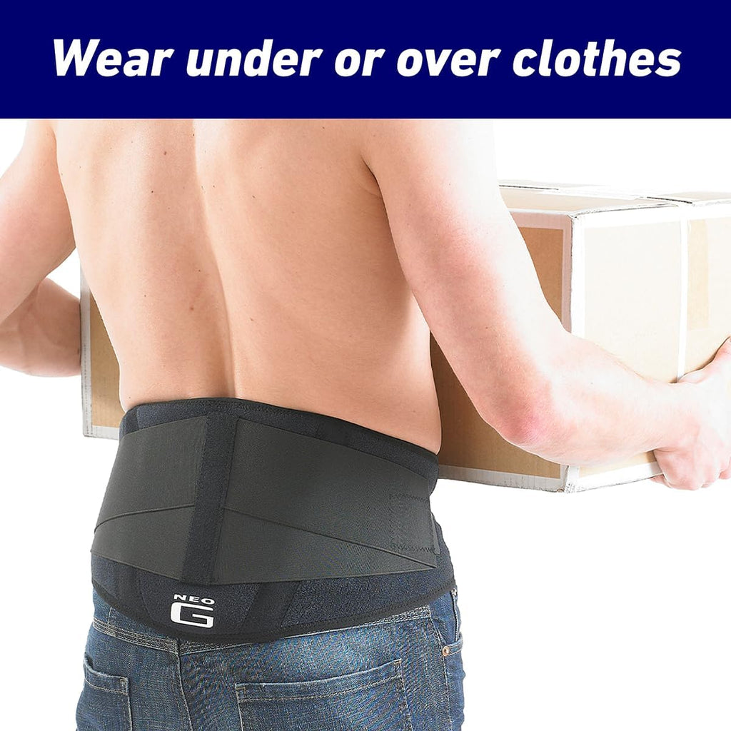 Neo G Back Brace with Power Straps, Adjustable Compression Support for Lower Back

