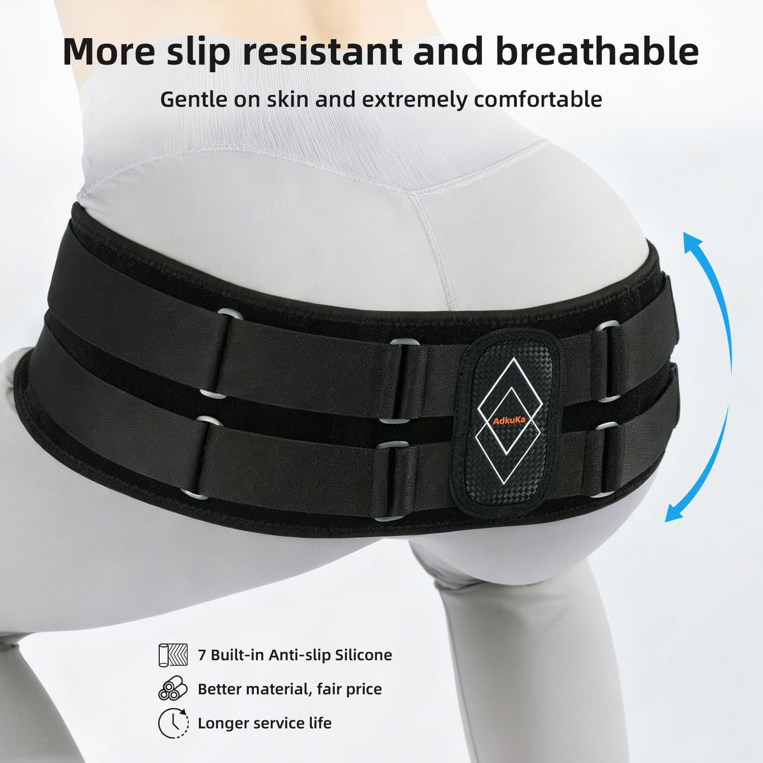 Sacroiliac SI Joint Hip Belt Brace for Women and Men, Lower Back Support

