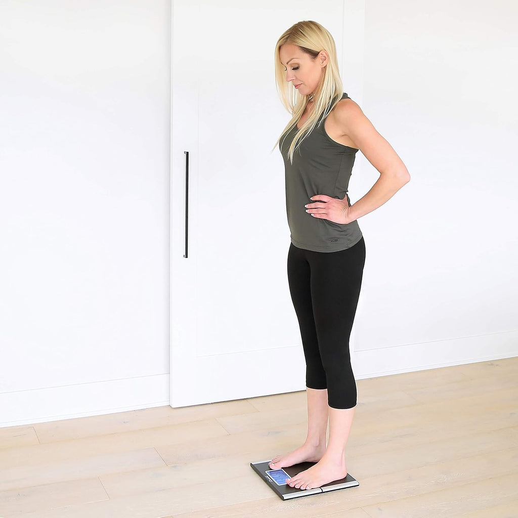 Escali Ultra Slim Digital Bathroom Scale with Extra Large Readout, 440 lb limit


