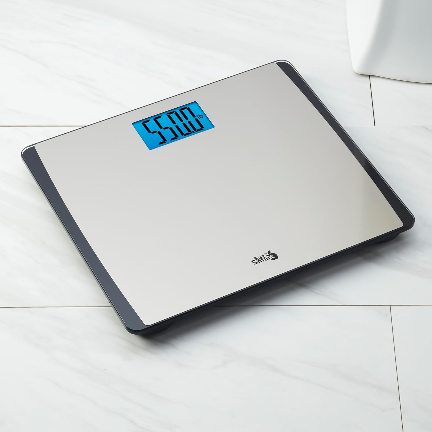 Eat Smart Precision Digital Bathroom Scale 550 lb Stainless Steel Extra-Wide Platform

