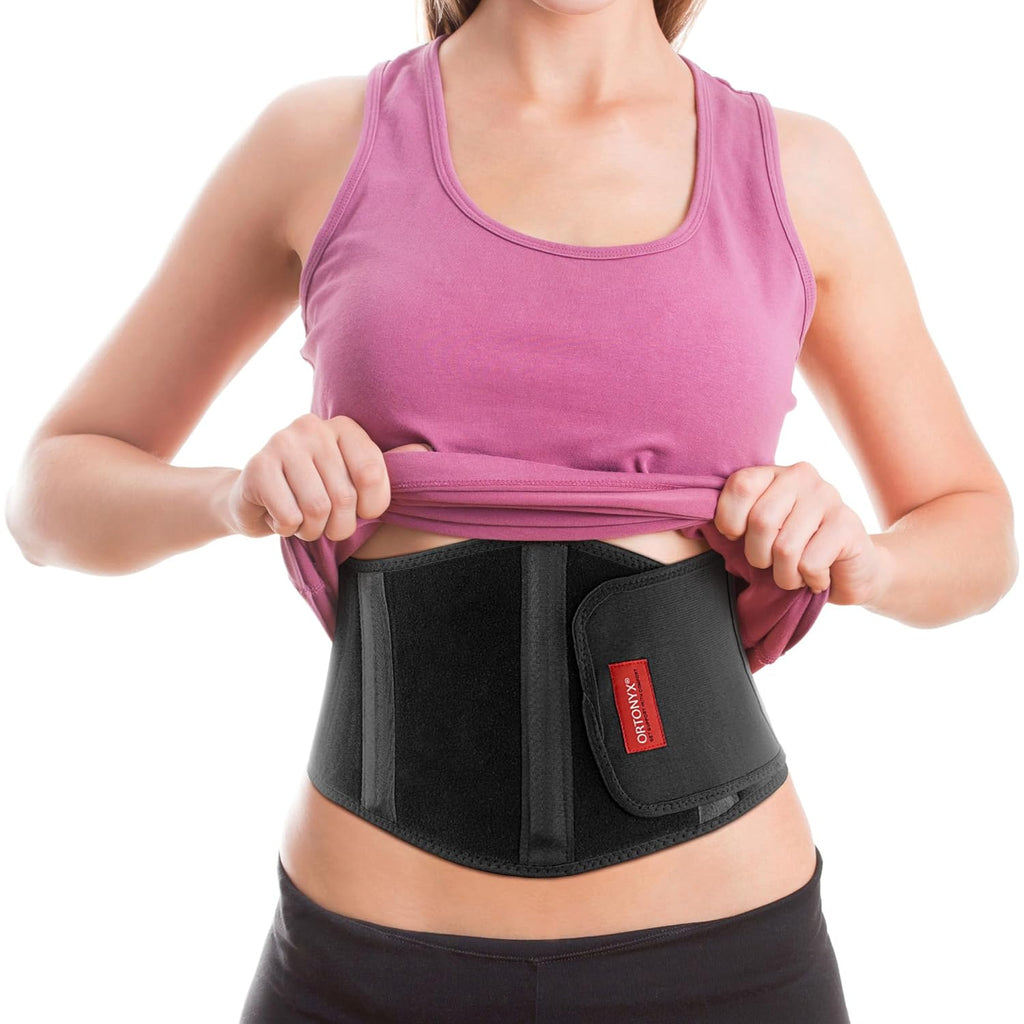ORTONYX Ergonomic Hernia Belt with Removable Compression Pad for Umbilical Support

