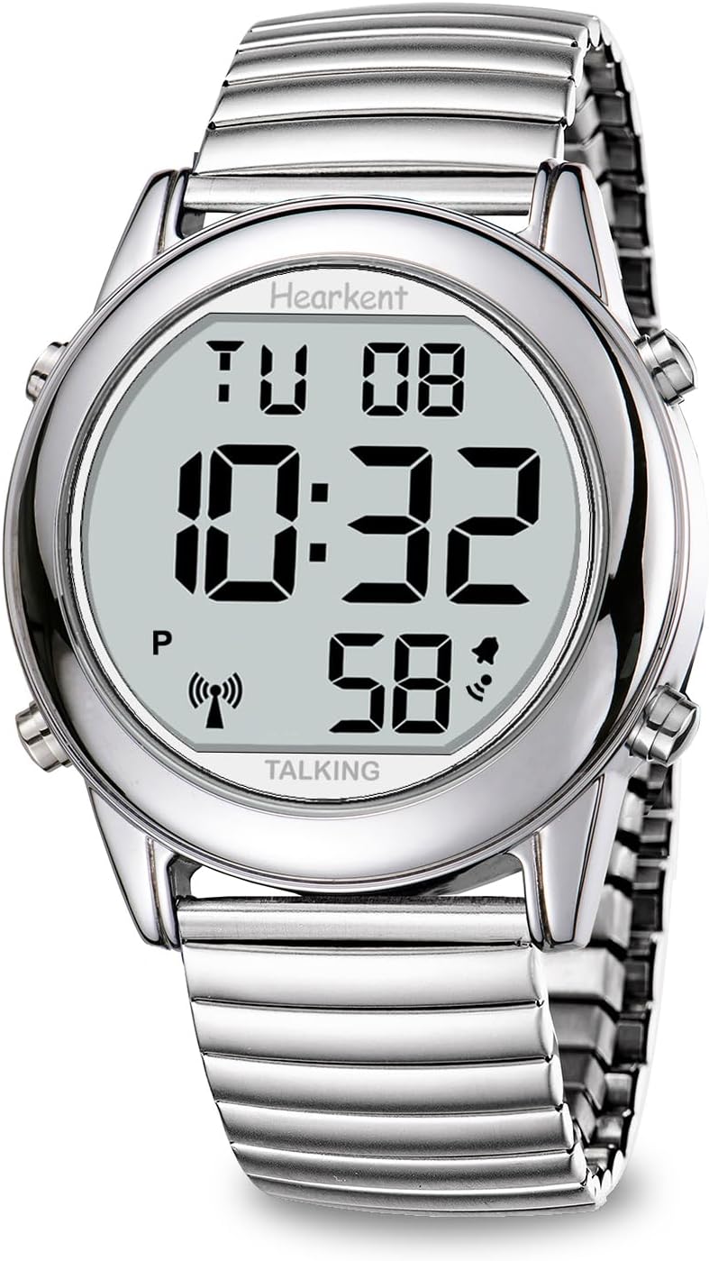 Hearkent Digital Talking Watch English, US Signal Auto Time & Date, Big Display

