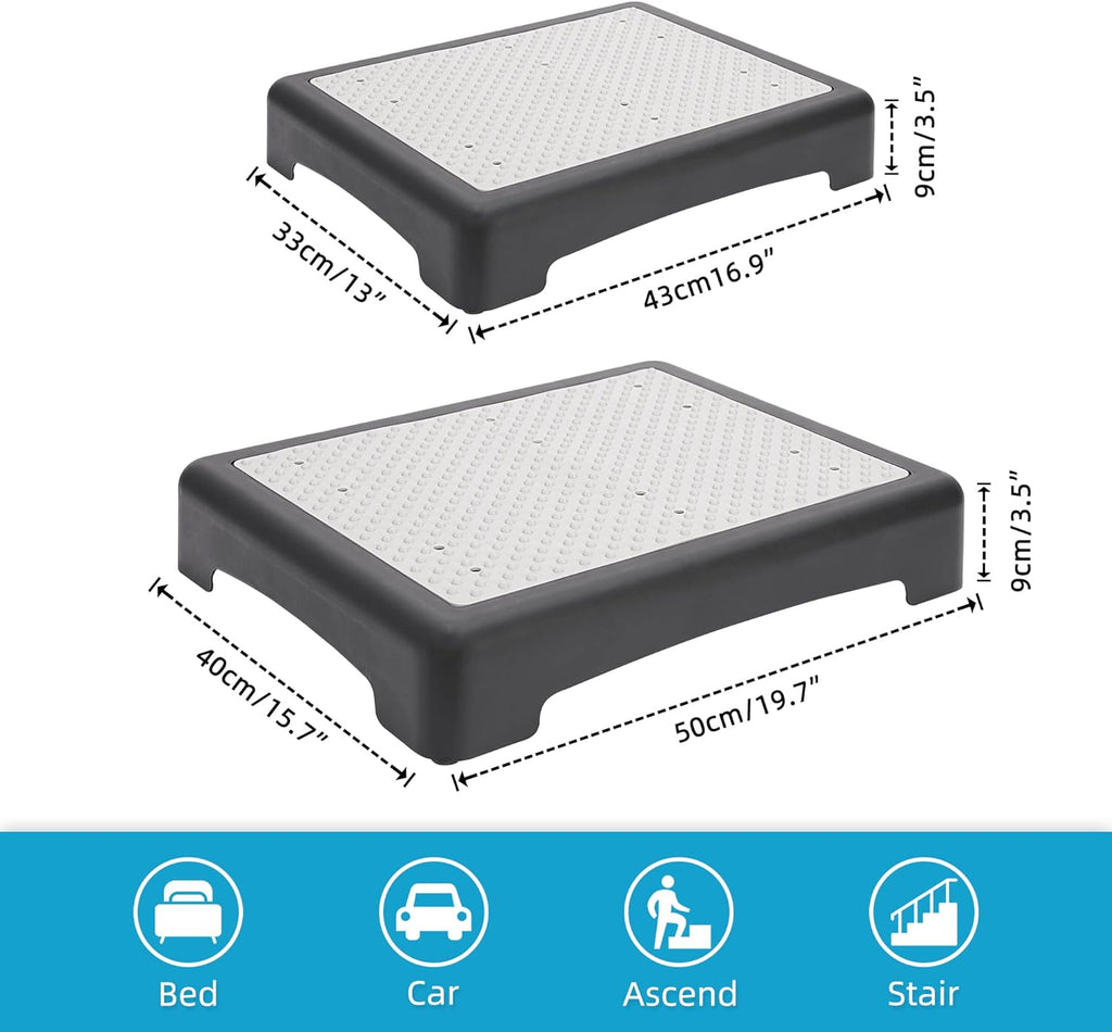 Wefaner Outdoor Step Stool for Adults Mobility Non-Slip Safety Bed Step

