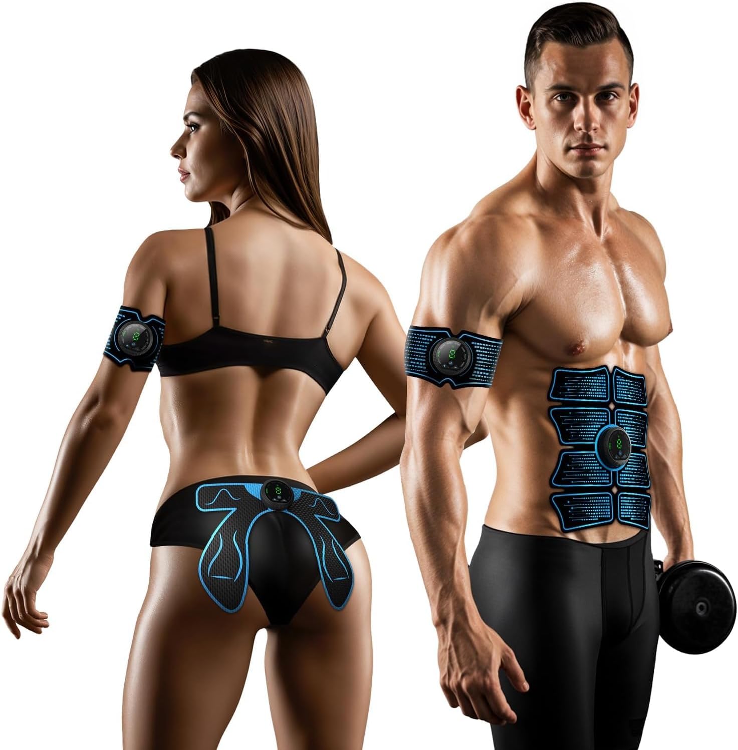 Body Control Muscle Stimulator for Arms, Abdomen, Thighs and Buttocks

