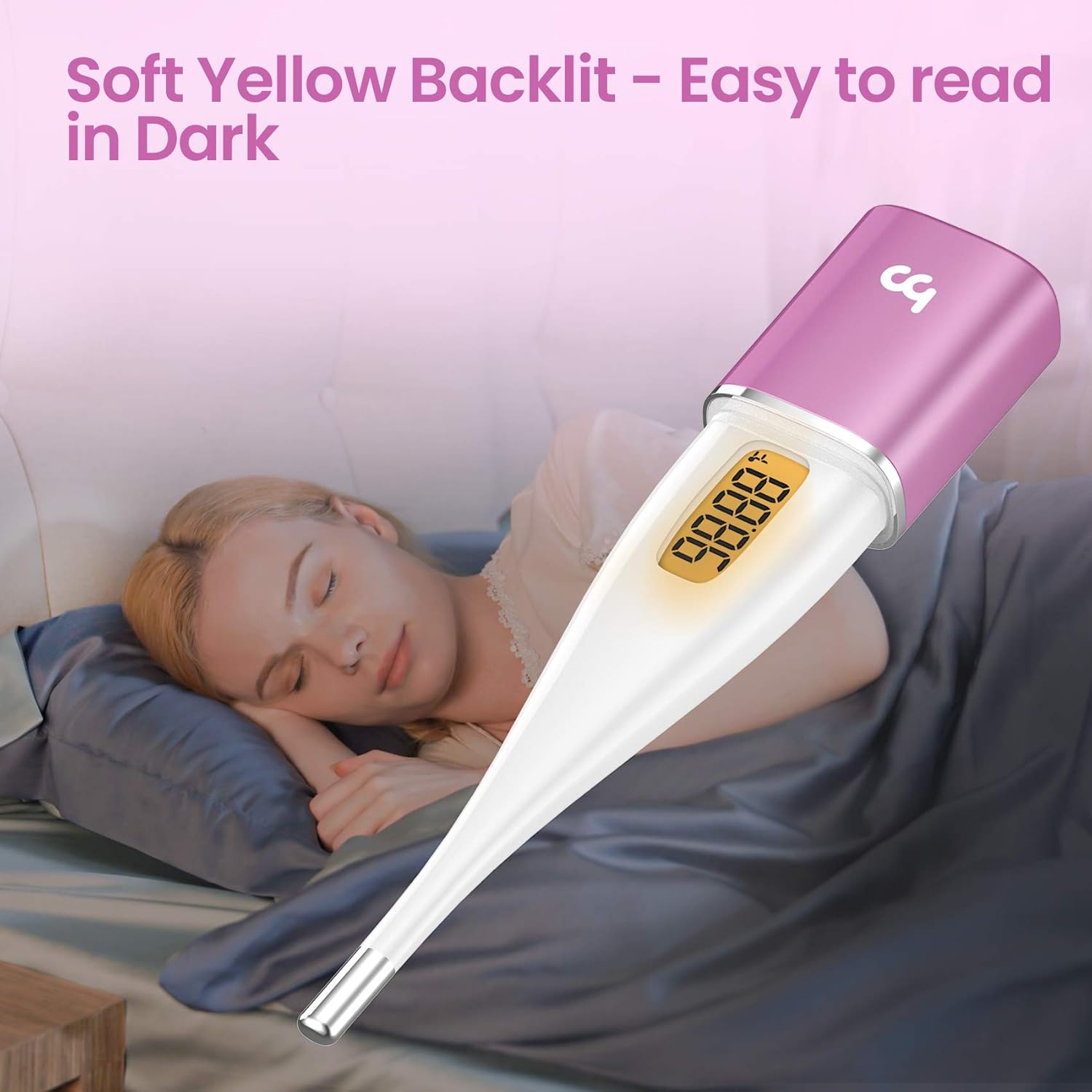 Femometer Smart Basal Body Thermometer with App Fertility Period Tracker, Backlight

