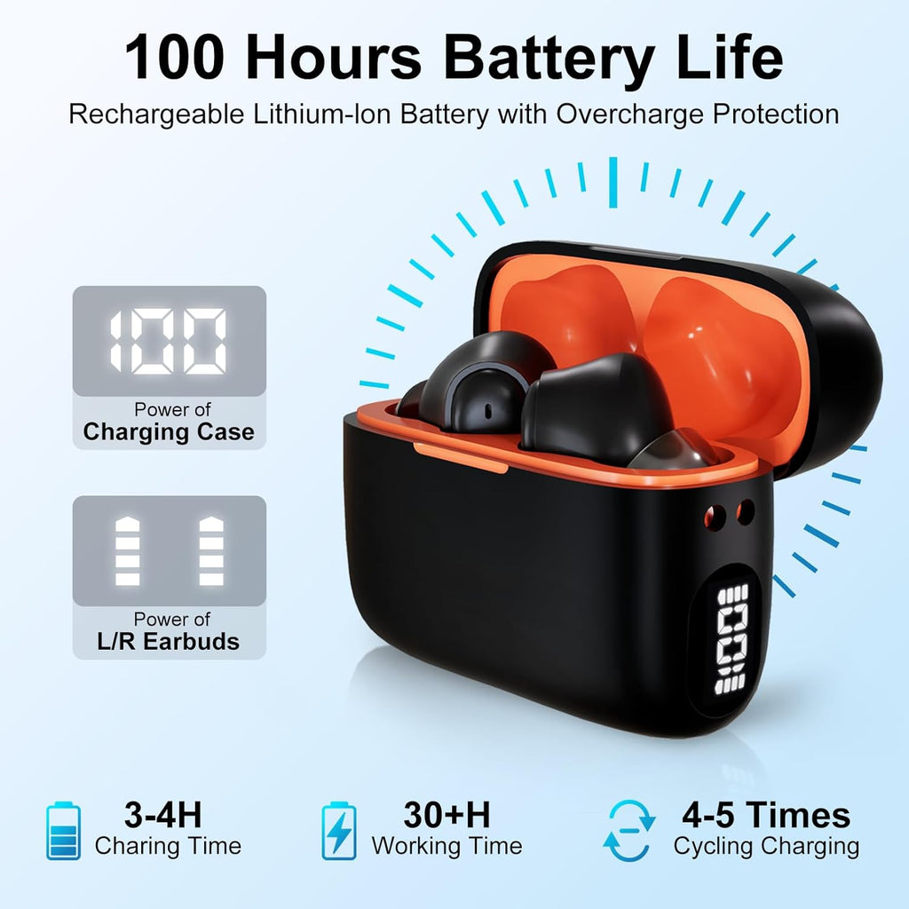 Mini Rechargeable OTC Hearing Aids for Adults, Noise Cancelling, LED Display

