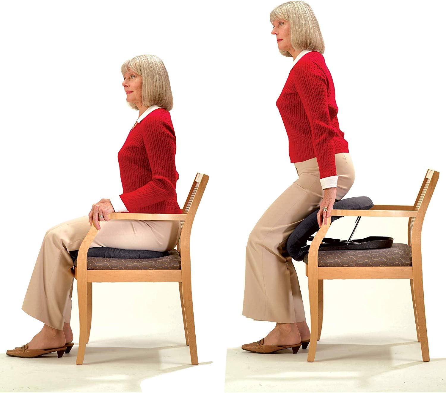 Carex Upeasy Seat Assist Plus Self-Powered Lift Assist Cushion for Chairs & Sofas

