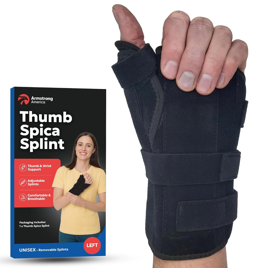 Armstrong America Thumb Spica Splint and Wrist Brace with Adjustable Support

