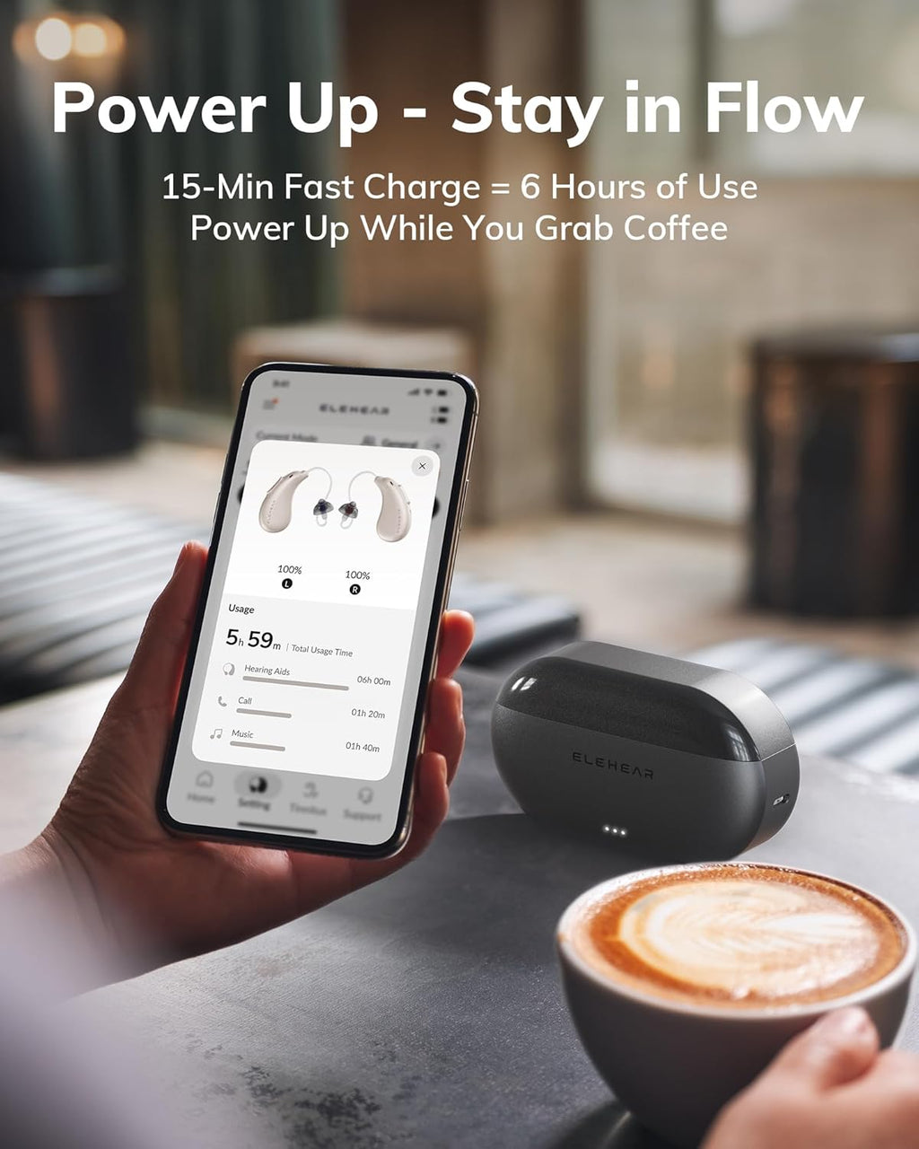 ELEHEAR Beyond Pro Bluetooth Rechargeable OTC Hearing Aids for Seniors & Adults

