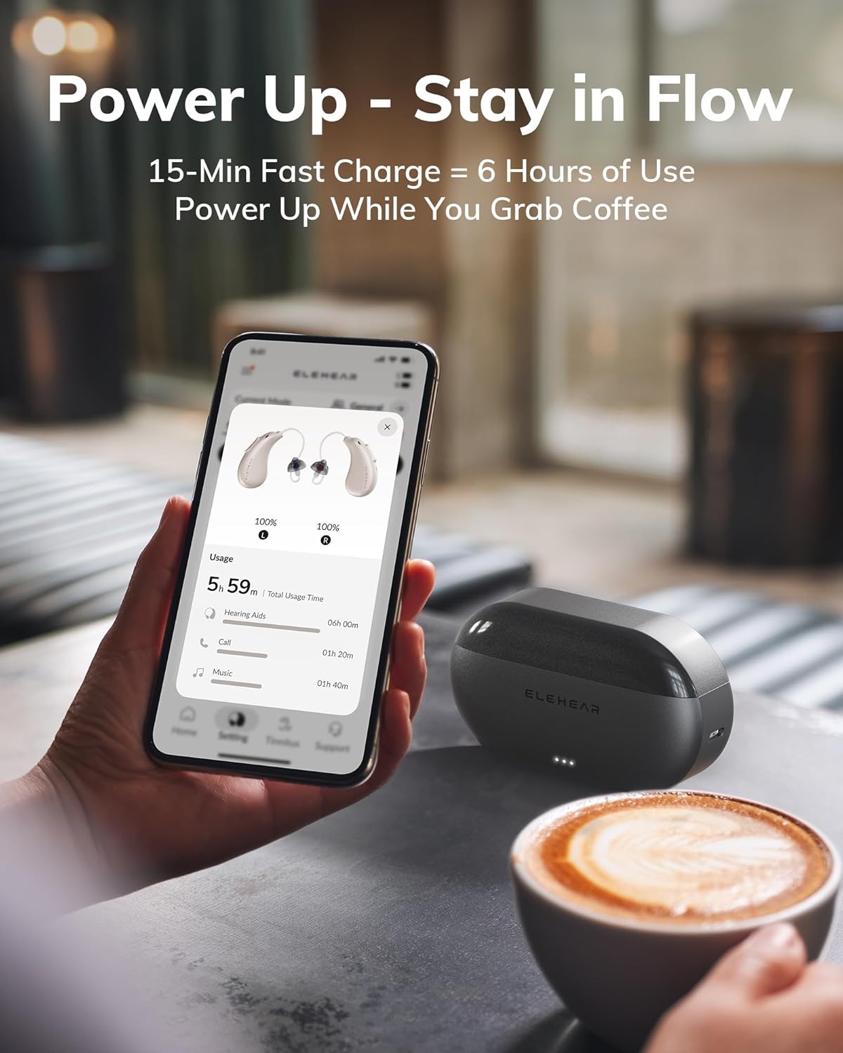 ELEHEAR Beyond Pro Bluetooth Rechargeable OTC Hearing Aids for Seniors & Adults


