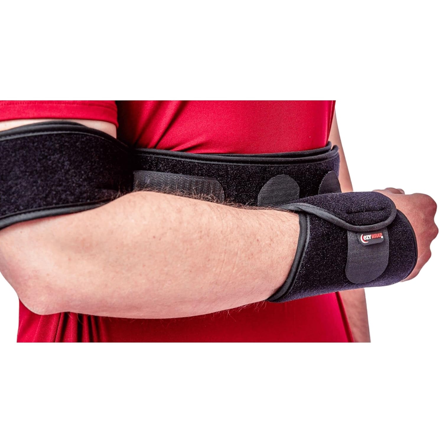 Arm Sling Shoulder Immobilizer with Bicep and Wrist Support, Adjustable Foam Brace

