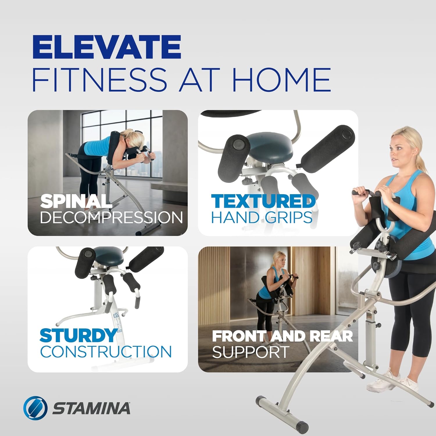 Stamina InLine Traction Control System Spinal Decompression & Back Stretch Machine


