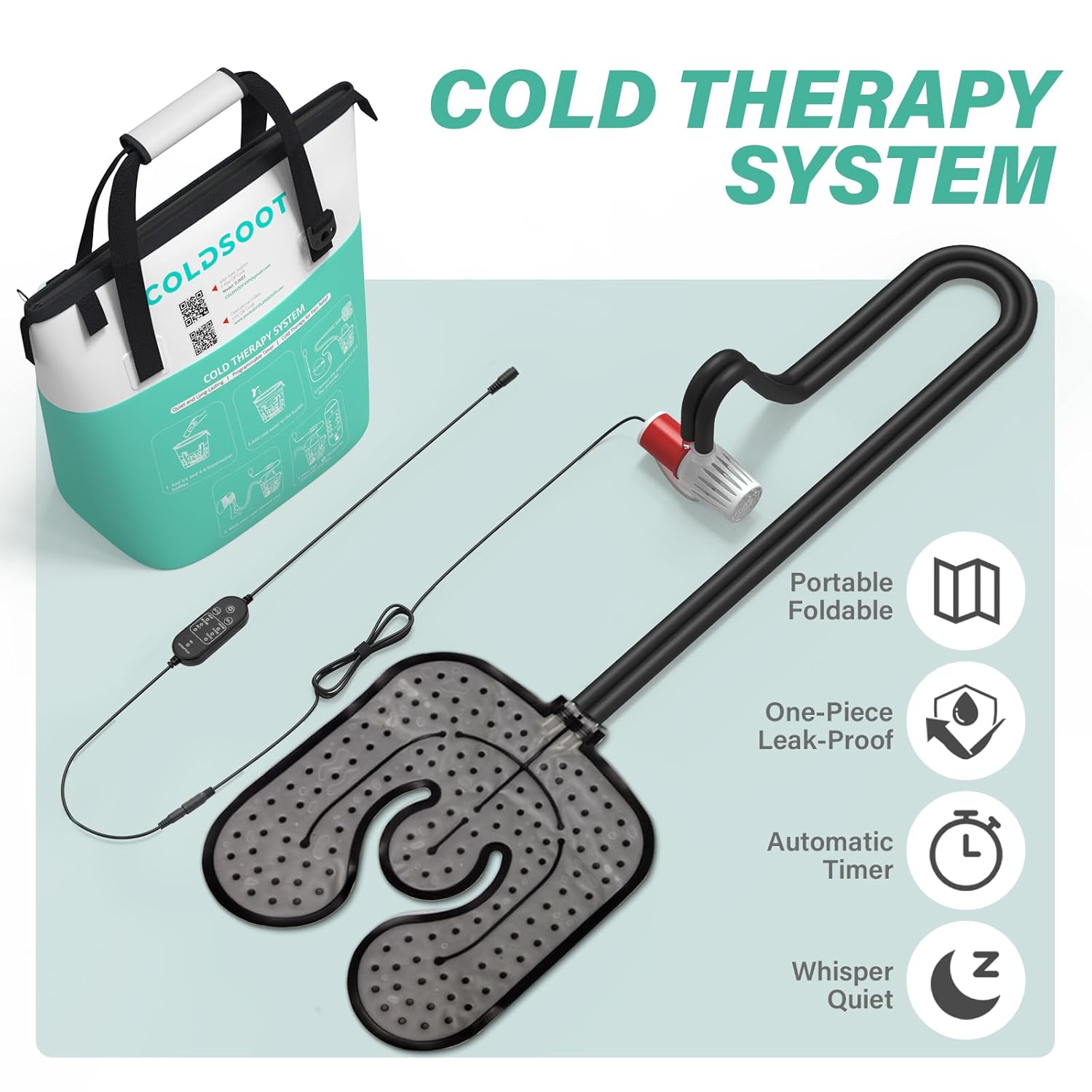 COLDSOOT Portable Ice Therapy Machine for Knee After Surgery Cold Therapy Pad

