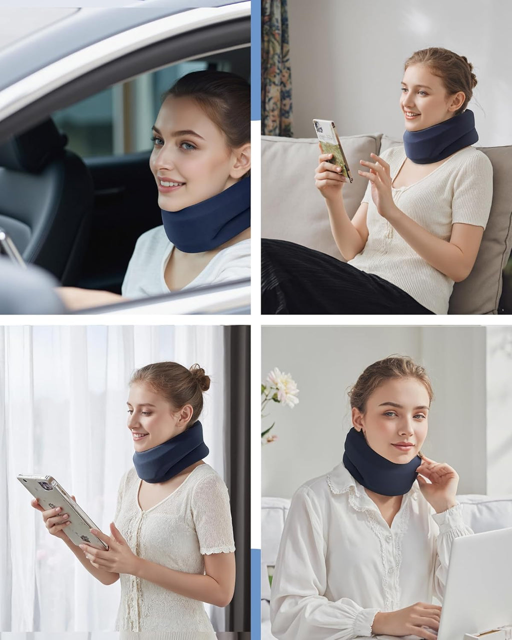 Neck Brace for Sleeping with Cervical Collar Support for Neck Pain Relief

