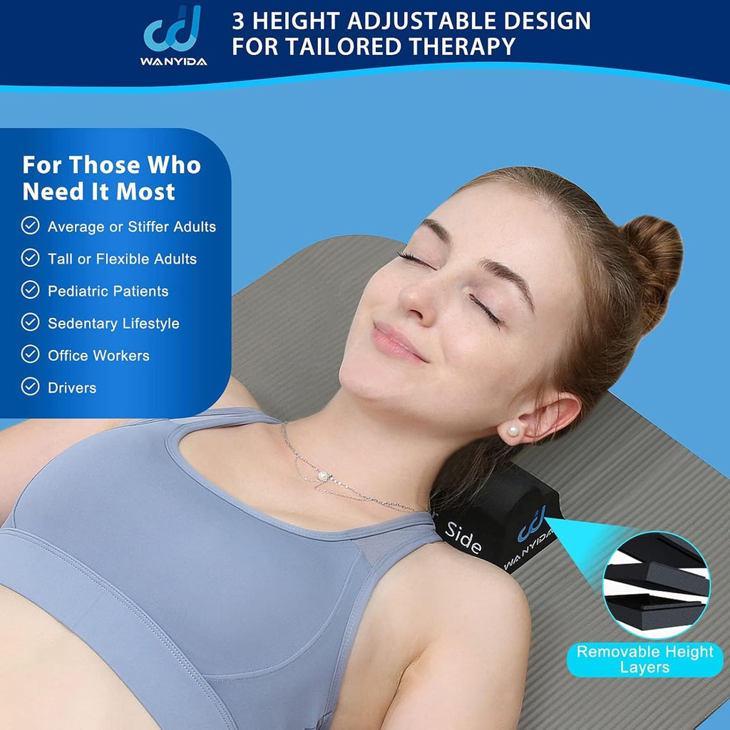 WANYIDA Neck and Shoulder Relaxer Cervical Traction Pillow for Neck Pain Relief

