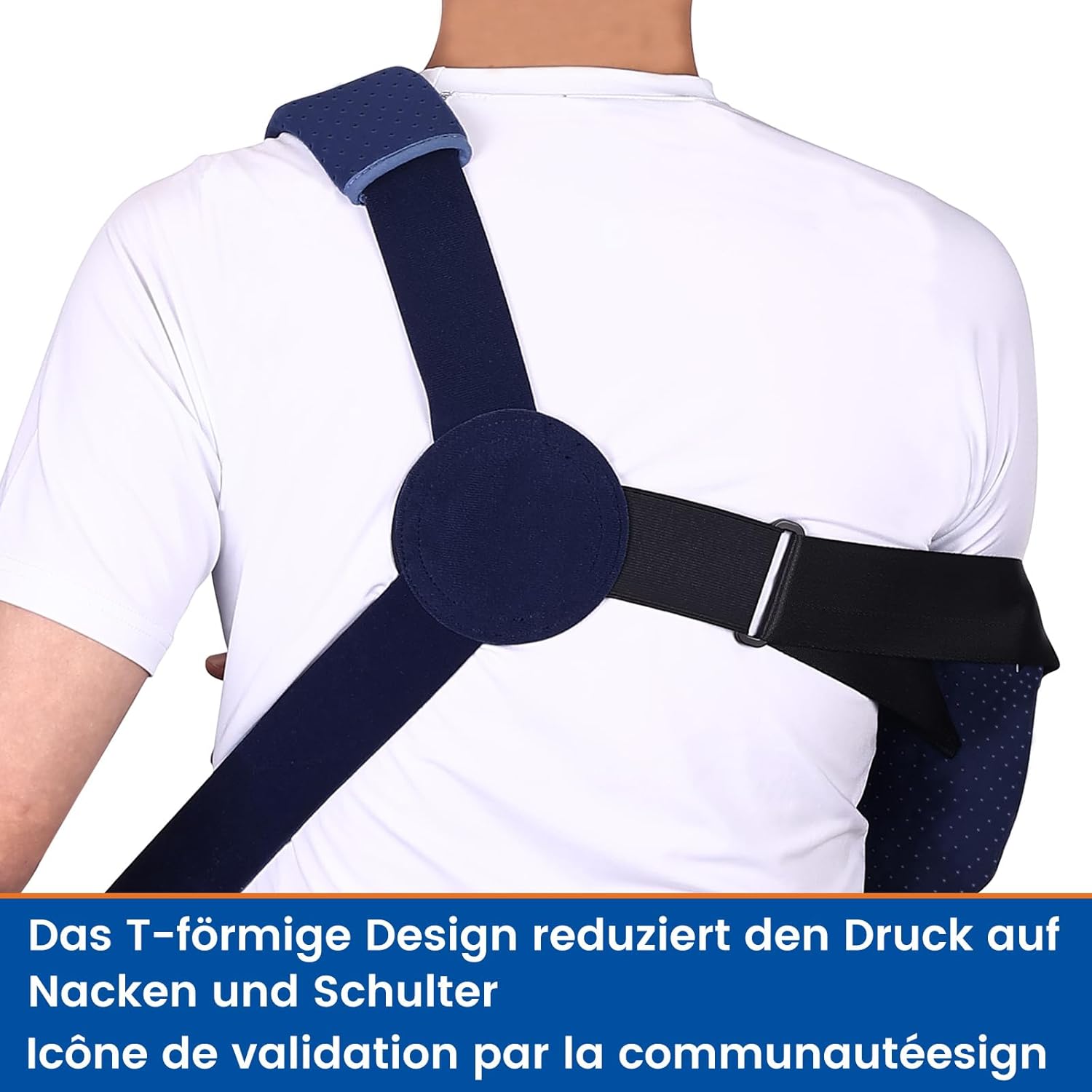 Willcom Arm Sling Shoulder Immobilizer with Waist Strap for Rotator Cuff Surgery

