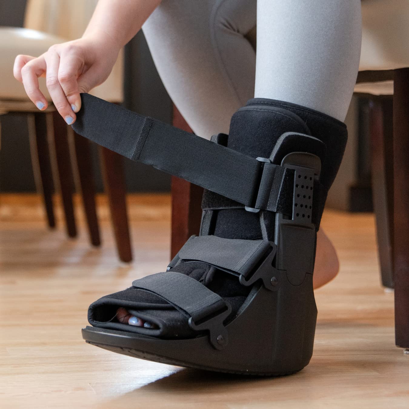 BraceAbility Short Walking Boot Orthopedic Medical Walker for Toe and Ankle Support

