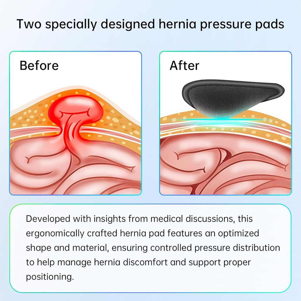 ZEAZEN Hernia Belt for Men Adjustable Inguinal Hernia Support Brace


