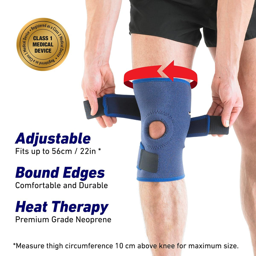 Neo-G Open Patella Knee Support Brace, Adjustable Compression Neoprene

