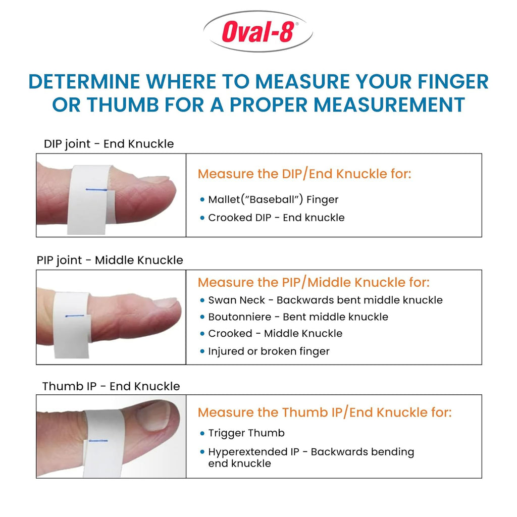 Oval Finger Splint for Arthritis, Trigger Finger and Thumb Support and Protection

