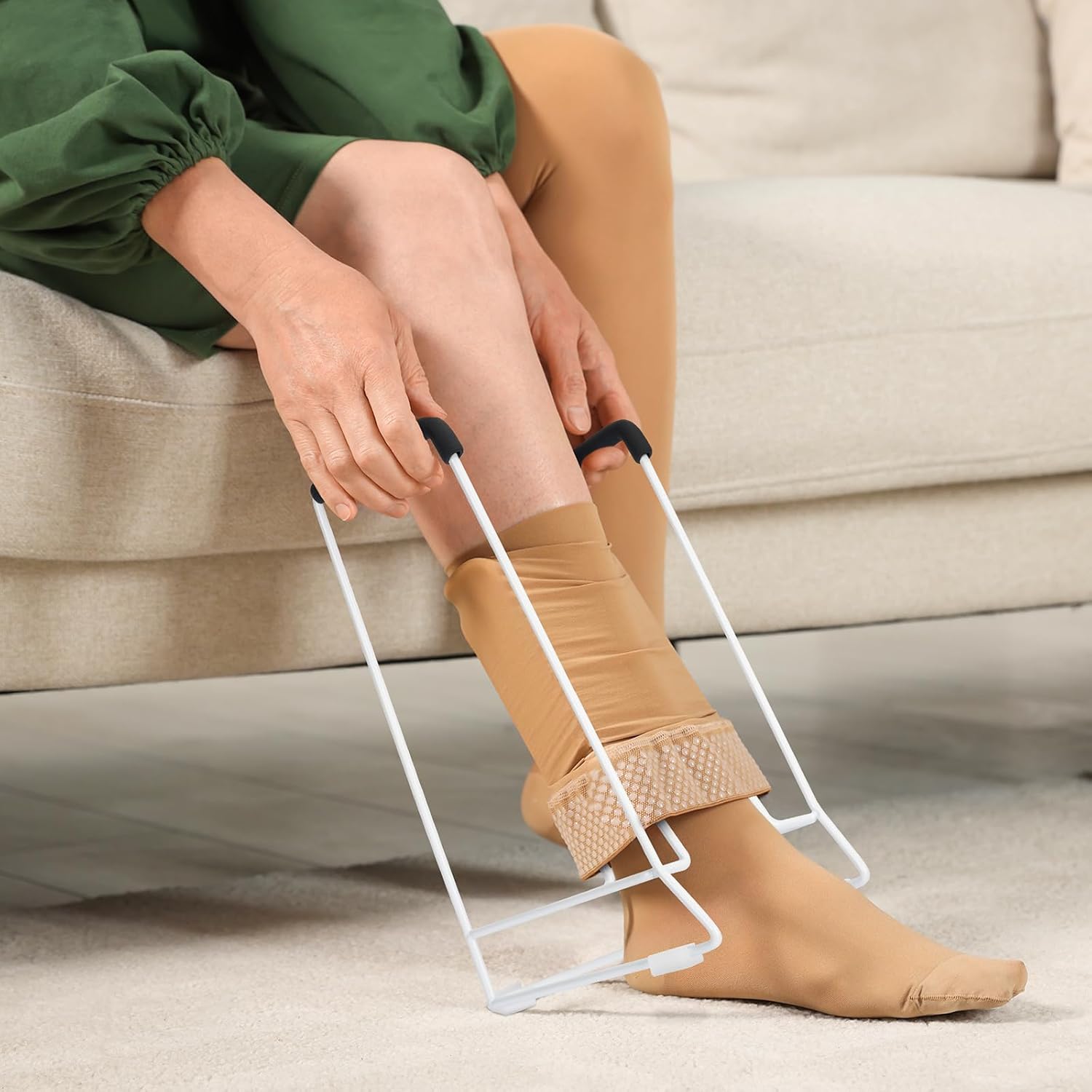 HIUMTREE Compression Sock Aid Device, Stocking Donner, Sock Helper Tool

