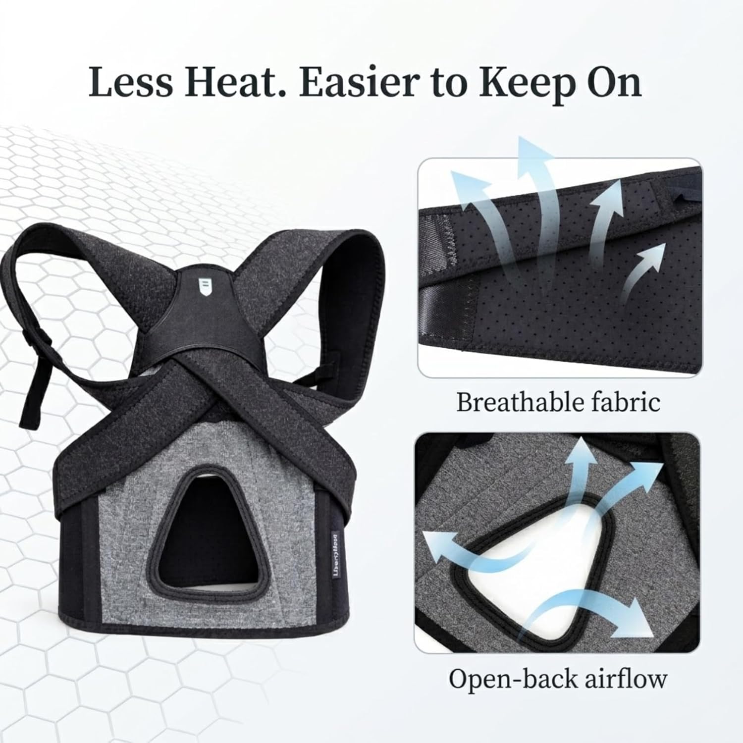 Adjustable Women’s Posture Corrector Upper-Back Brace for Shoulder and Slouching

