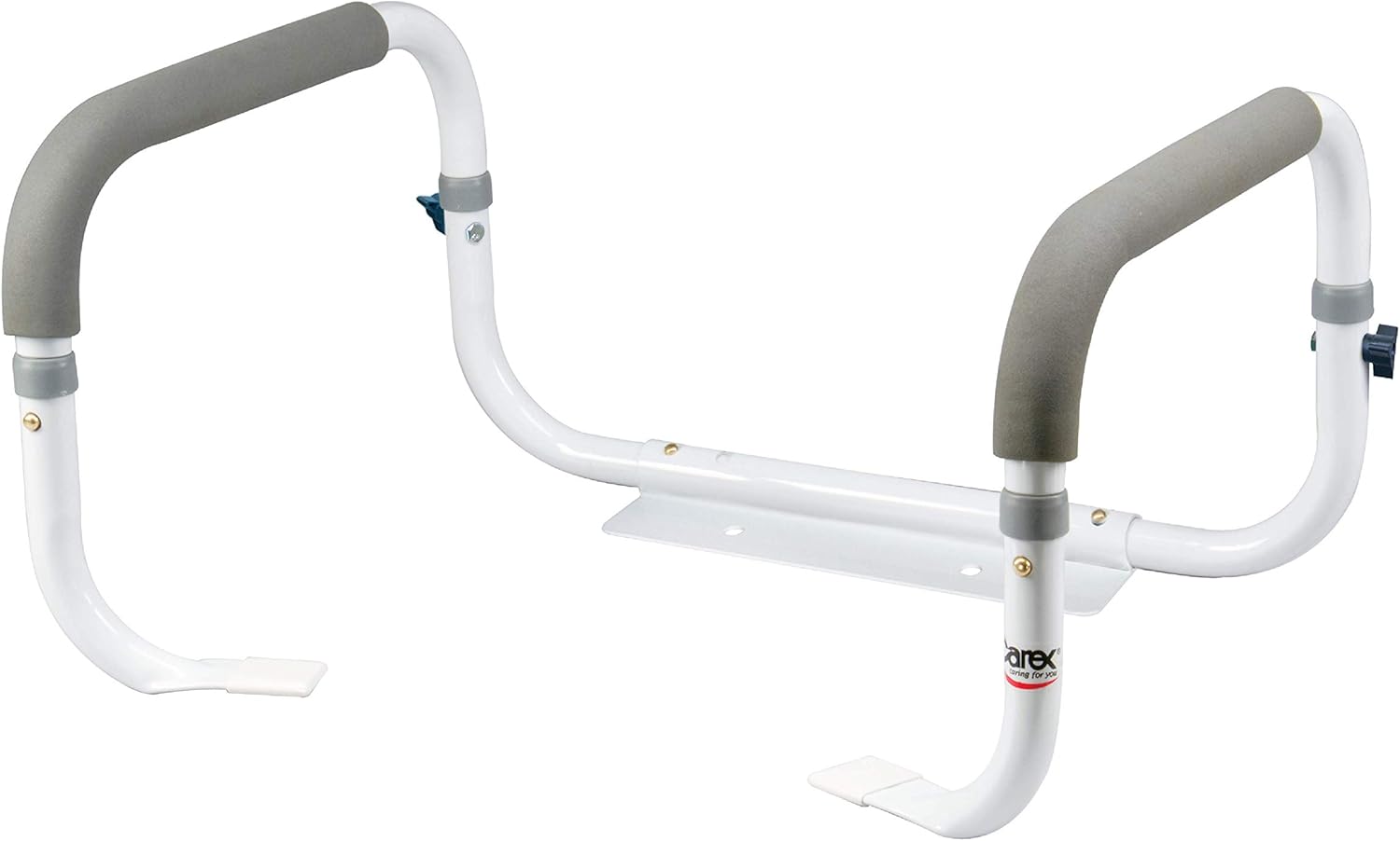 Carex Toilet Safety Frame with Adjustable Width Toilet Safety Rails, 300 lb

