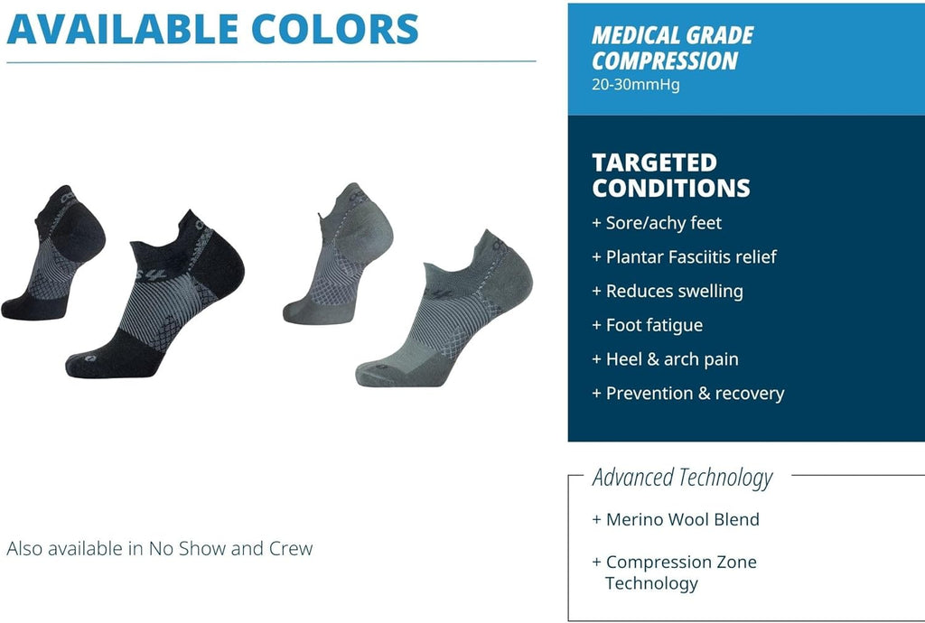 OS1st FS4 Plantar Fasciitis Socks Merino Wool

