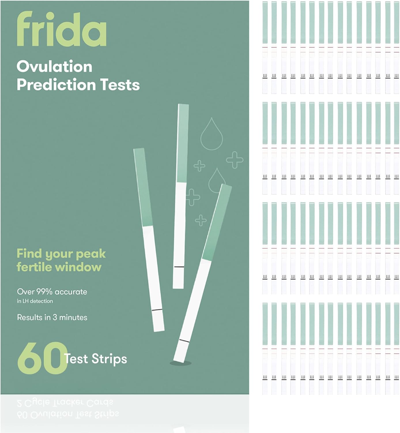 Frida Fertility At-Home Ovulation Test Kit LH Strips, Fertility Tracker, 60 Count

