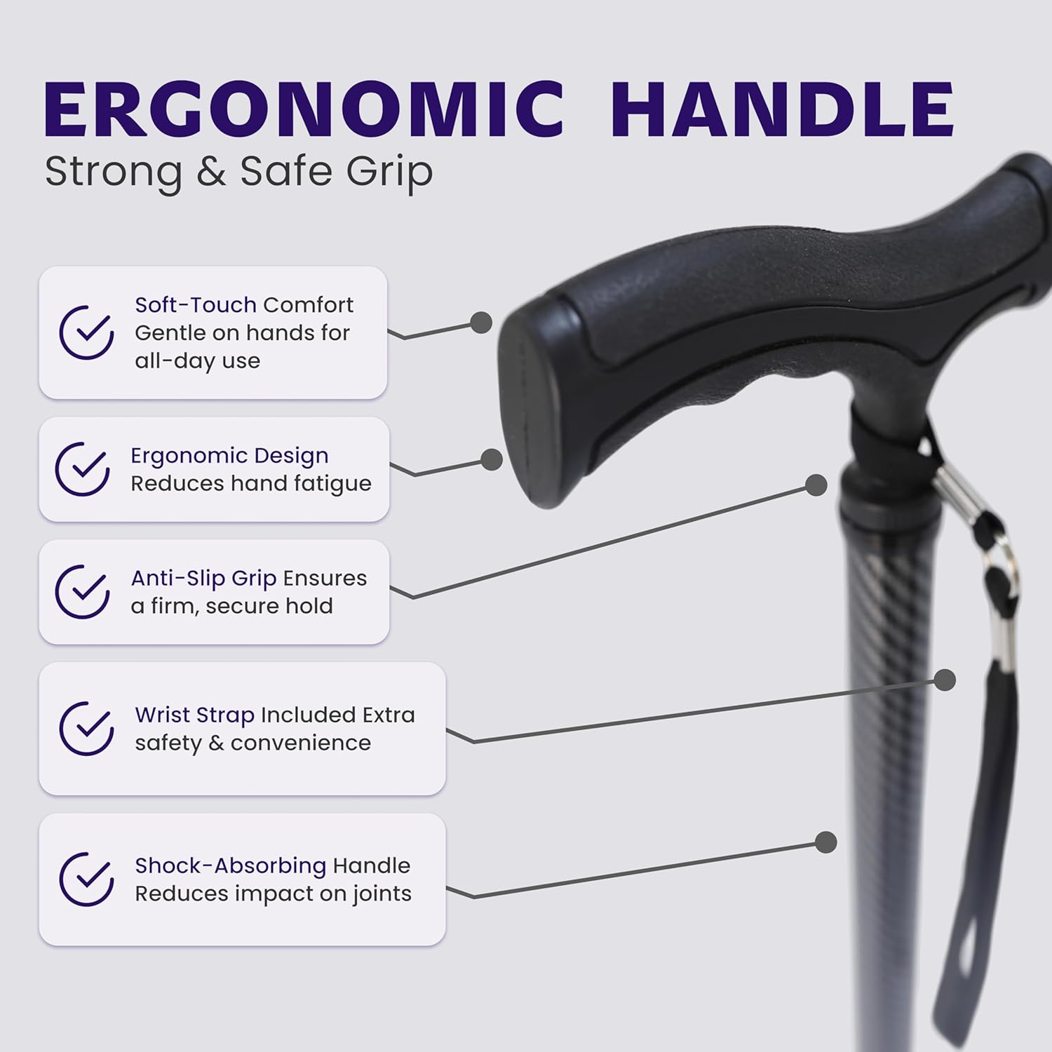 Dr. Aid Adjustable Aluminum Walking Cane, 3 and 4 Prong Mobility Stick, Non-Slip

