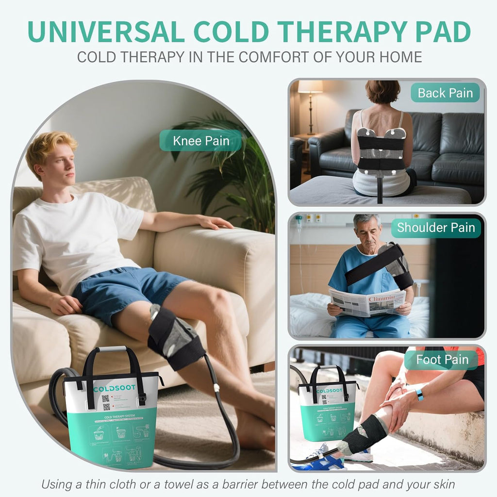 COLDSOOT Portable Ice Therapy Machine for Knee After Surgery Cold Therapy Pad

