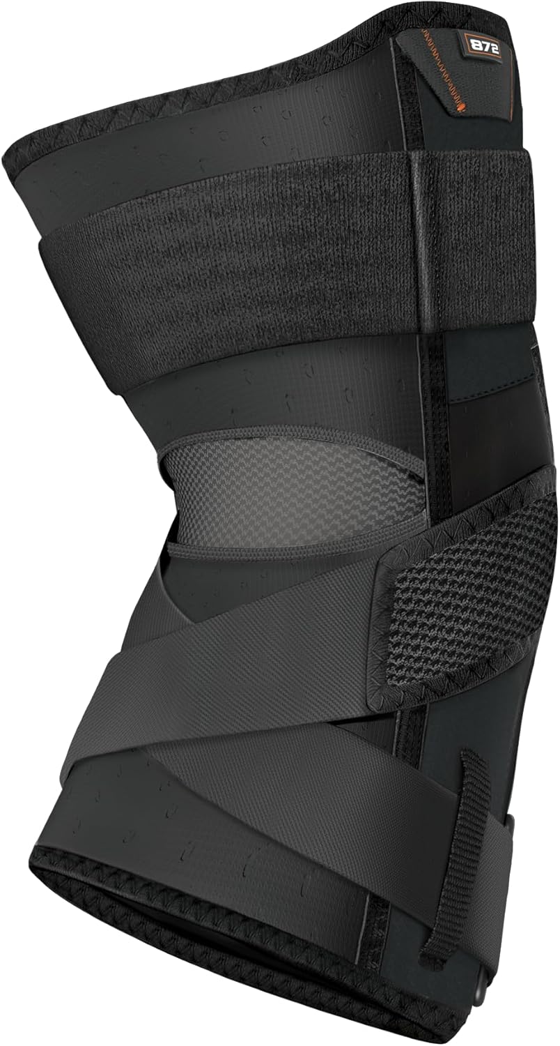 Shock Doctor Knee Brace Compression Sleeve with Side Stabilizers and Patellar Support

