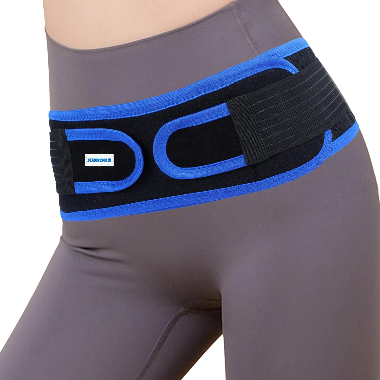XURDKS Sacroiliac SI Joint Belt, Pelvic Support for Lower Back, Anti-Slip Straps

