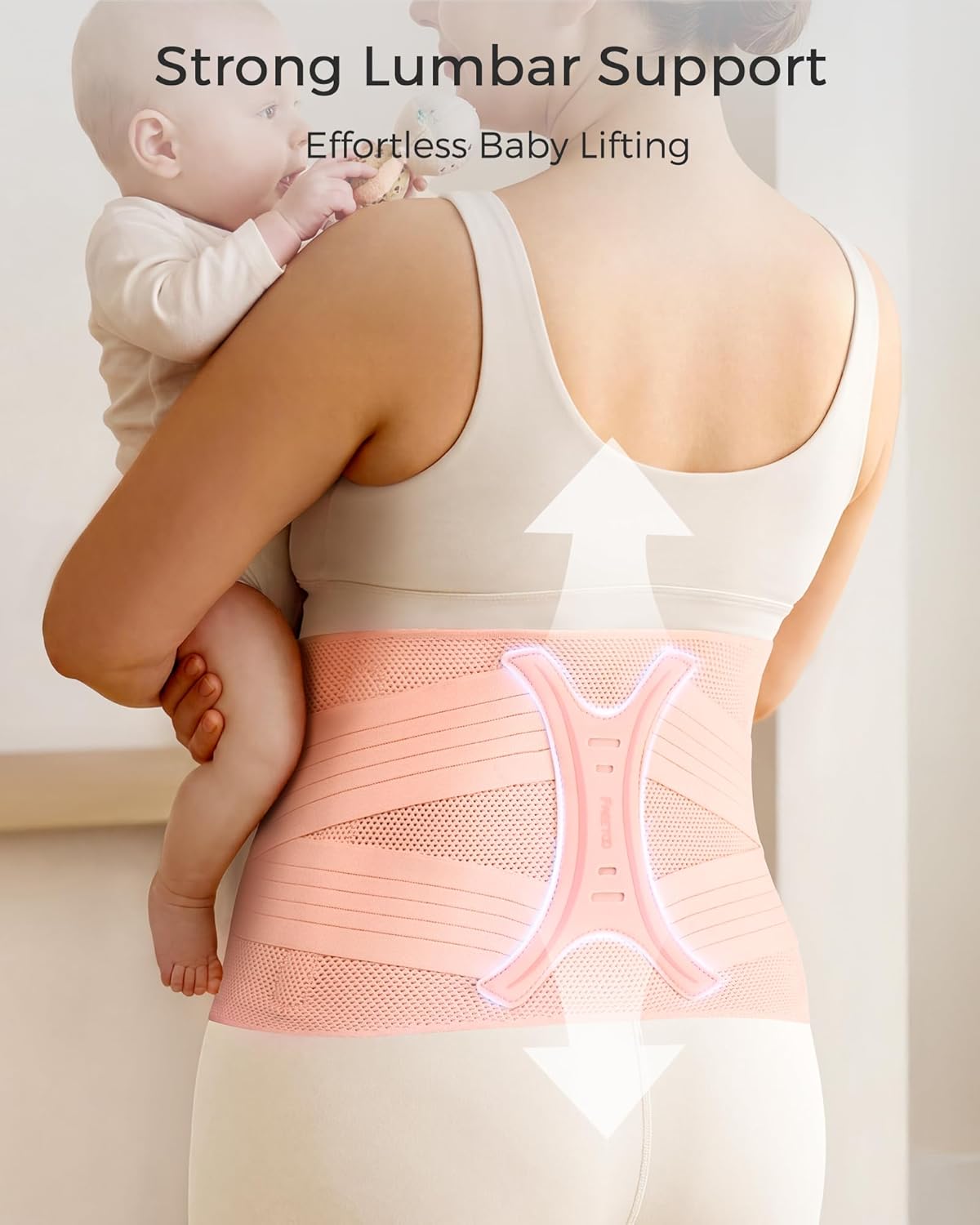 FREETOO Postpartum Belly Band Abdominal Binder with Adjustable Compression Support

