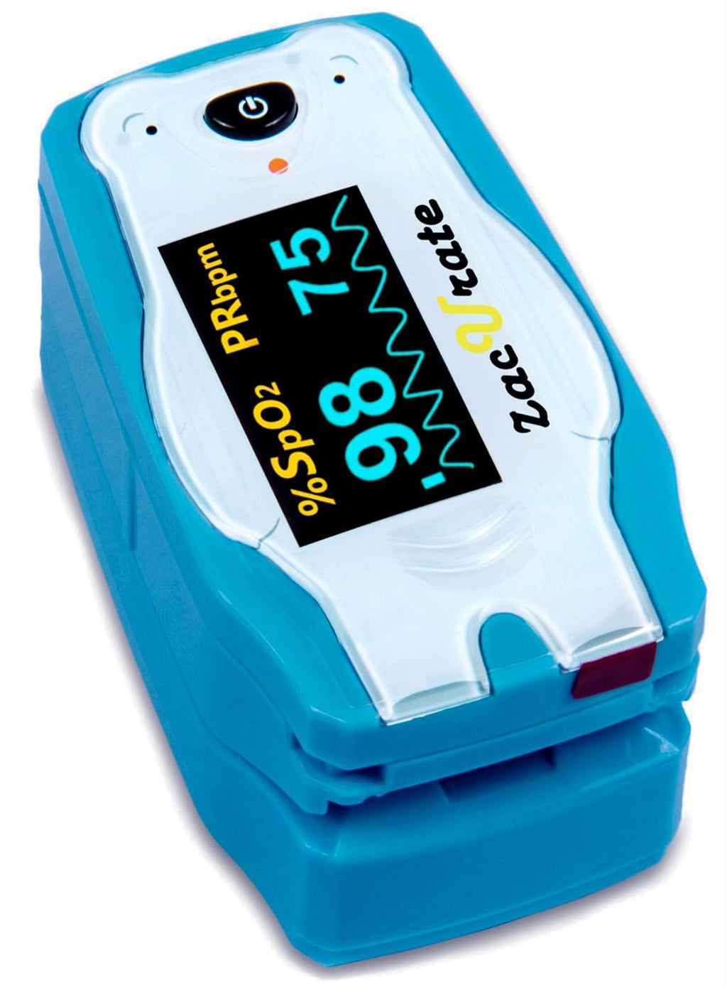 Zacurate Cute Digital Fingertip Pulse Oximeter Blood Oxygen Monitor for Kids

