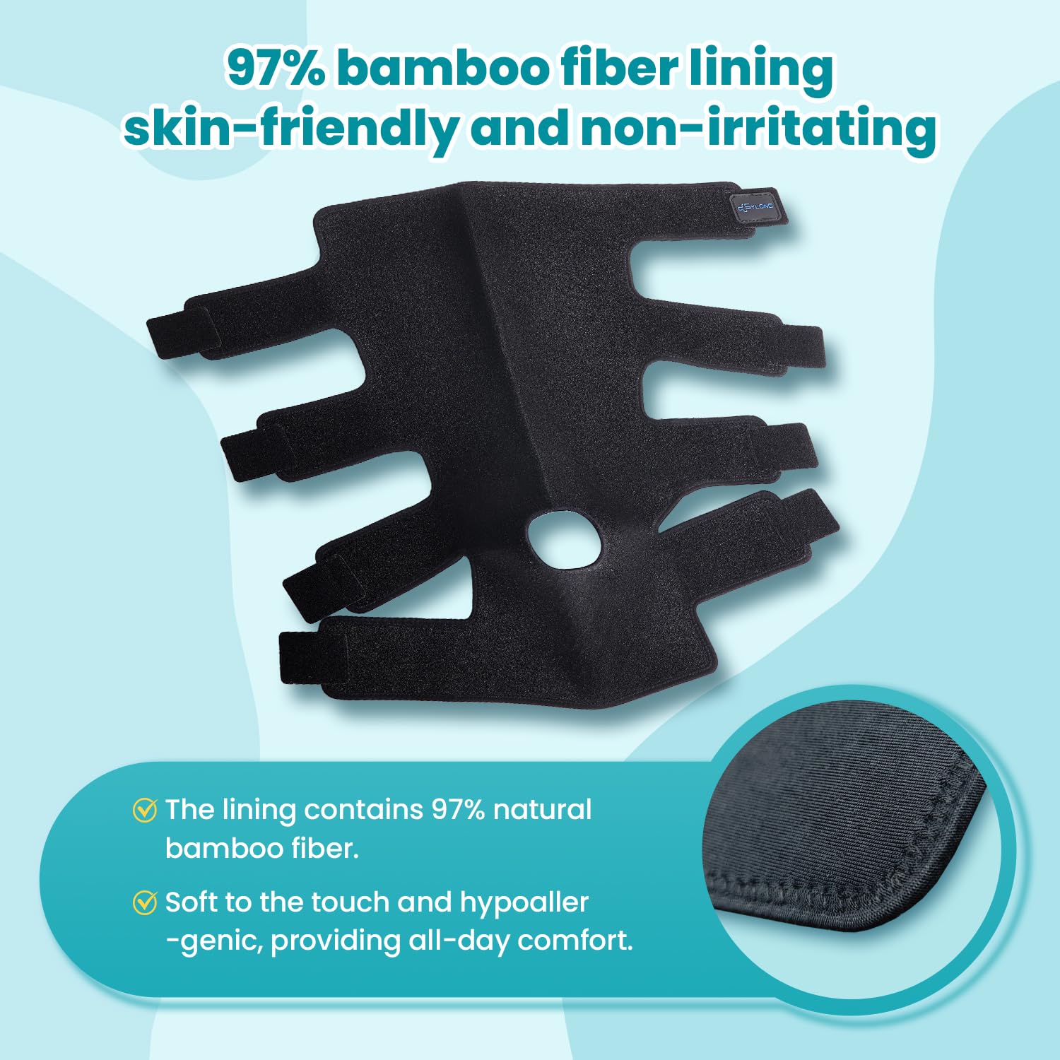 Sylong Swelling Edema Compression Wrap Adjustable Sleeve for Lower Leg Lymphedema

