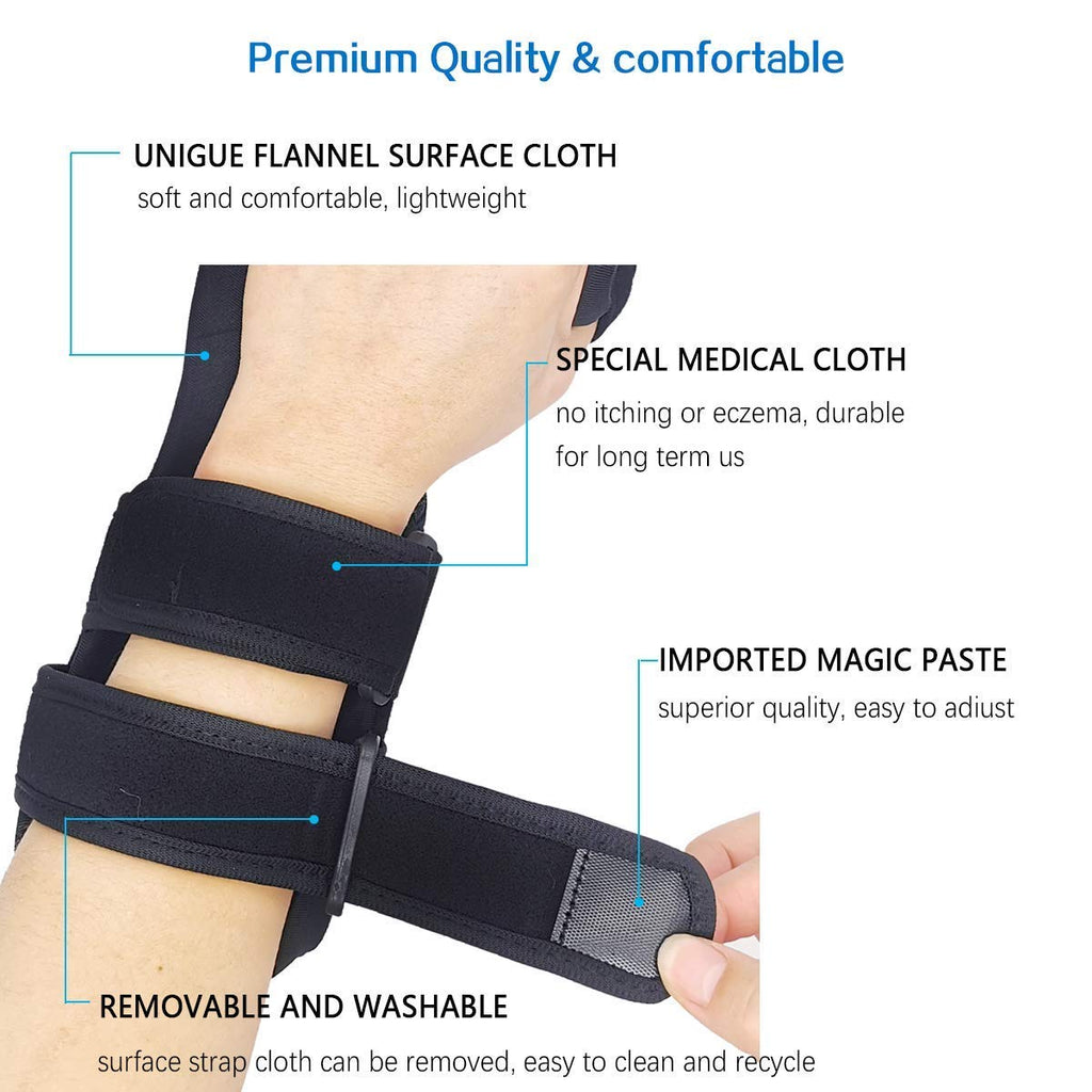 OSK Soft Functional Resting Hand Splint for Flexion Contractures Stroke Night Brace

