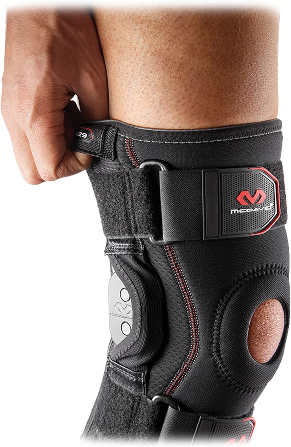 McDavid Knee Brace with Polycentric Hinges, Cross Straps, Adjustable Support

