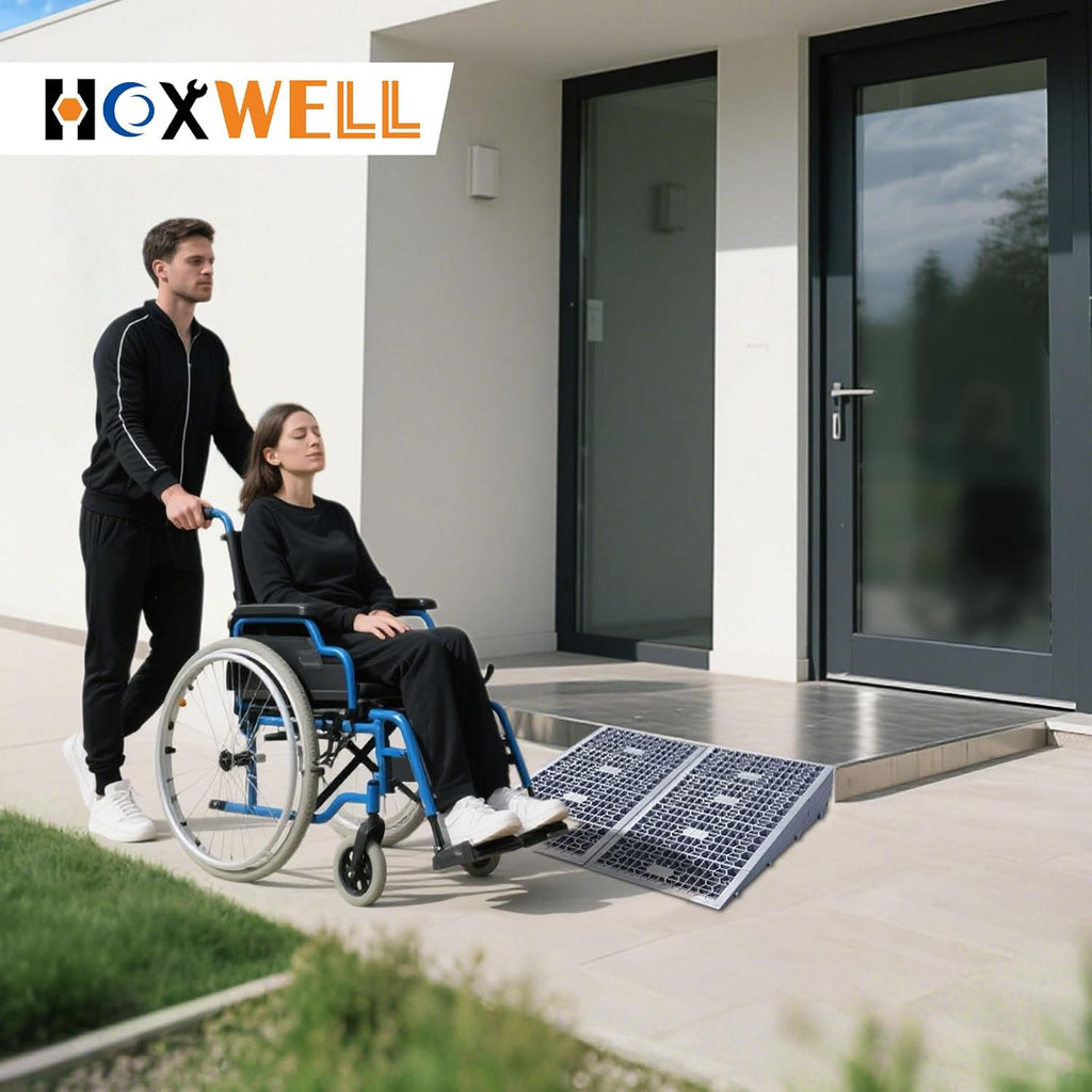 HOXWELL Modular Threshold Ramp for Doorways, Wheelchair and Car Access, 3000 lb

