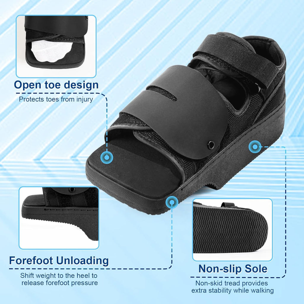Estinko Wedge Orthopedic Recovery Shoe, Non-Weight-Bearing Offloading Boot

