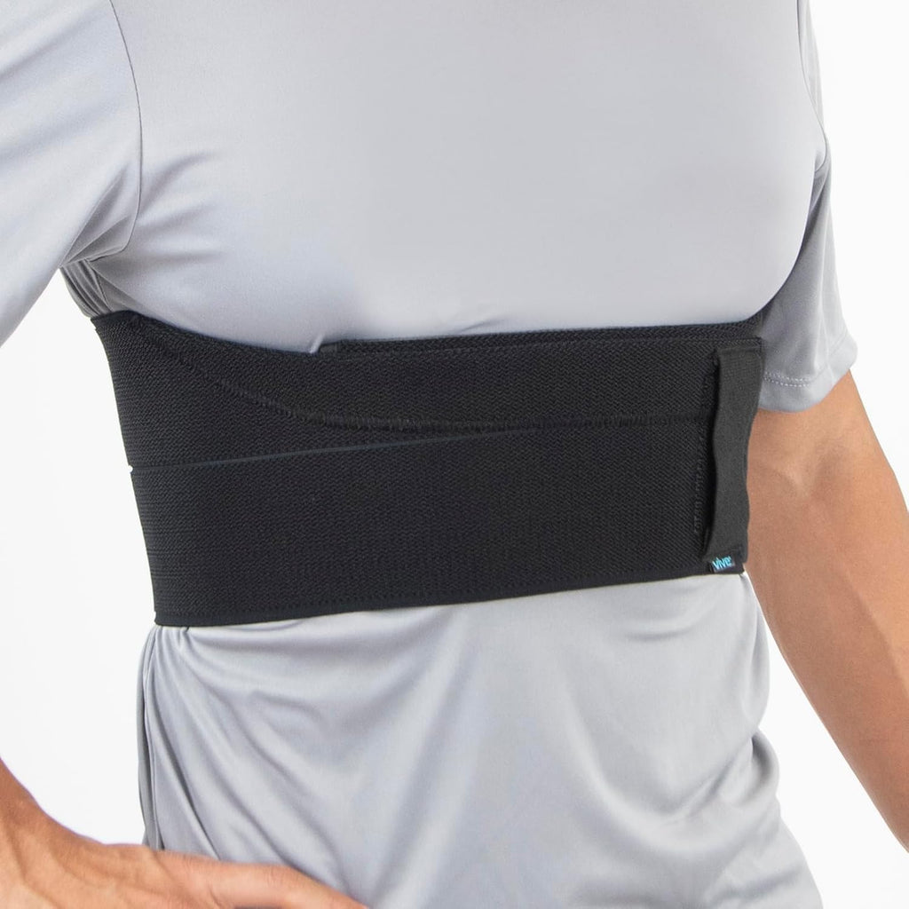 Vive Rib Brace Support Belt for Broken Ribs, Post Surgery Compression Wrap

