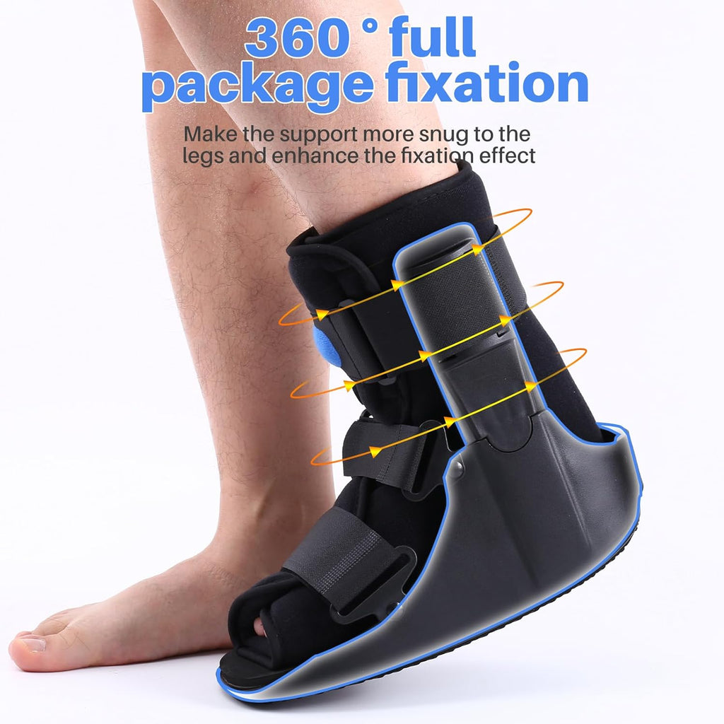 Inflatable Walking Boot Air CAM Walker Fracture Boot Orthopedic Brace Black

