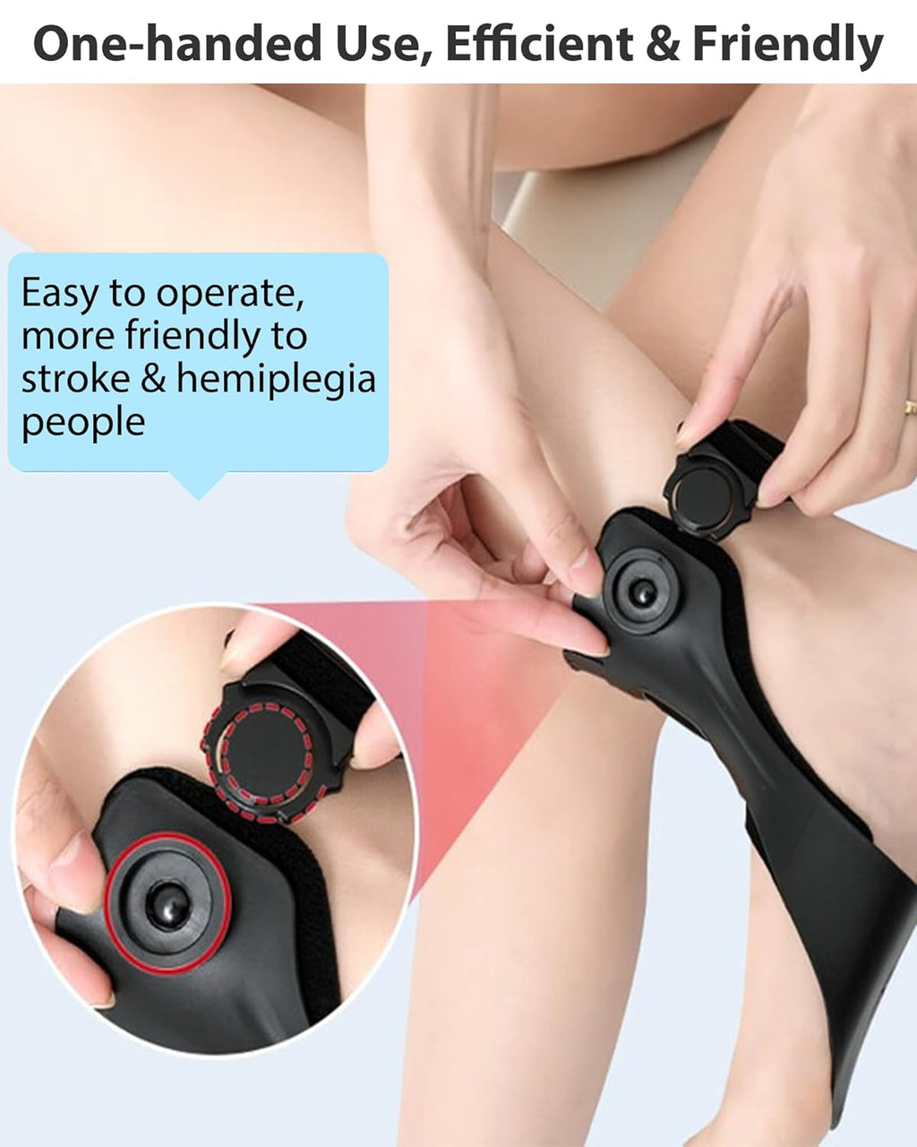 Professional AFO Drop Foot Brace Orthosis for Stroke Hemiplegia Varus Foot Drop

