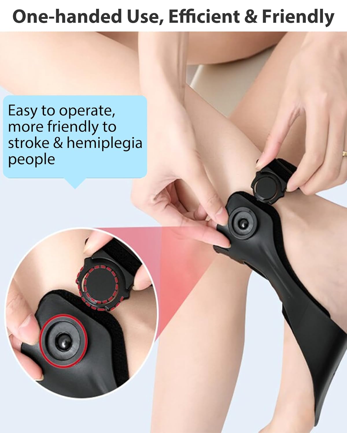 Professional AFO Drop Foot Brace Orthosis for Stroke Hemiplegia Varus Foot Drop

